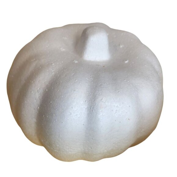 White Styrofoam Pumpkins  Pumpkins for Painting, Carving & Embellishing Crafts, - Picture 6 of 8